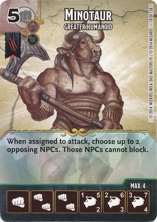 Minotaur Greater Humanoid 78 138 Uncommon D D Dice Masters Battle for Faerun Singles Minotaur Greater Humanoid 78 138 Uncommon D D Dice Masters Battle for Faerun Singles