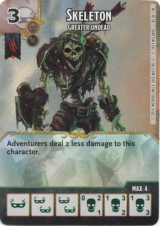 Skeleton Greater Undead 85 138 Uncommon D D Dice Masters Battle for Faerun Singles Skeleton Greater Undead 85 138 Uncommon D D Dice Masters Battle for Faerun Singles