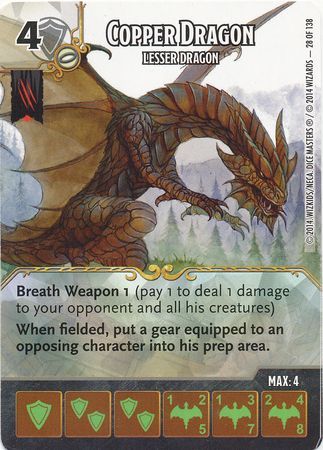 Copper Dragon Lesser Dragon 28 138 Common D D Dice Masters Battle for Faerun Singles Copper Dragon Lesser Dragon 28 138 Common D D Dice Masters Battle for Faerun Singles