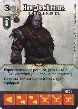 Half Orc Fighter Lesser Emerald Alliance 37 138 Common D D Dice Masters Battle for Faerun Singles Half Orc Fighter Lesser Emerald Alliance 37 138 Common D D Dice Masters Battle for Faerun Singles