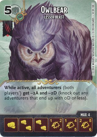 Owlbear Lesser Beast 47 138 Common D D Dice Masters Battle for Faerun Singles Owlbear Lesser Beast 47 138 Common D D Dice Masters Battle for Faerun Singles