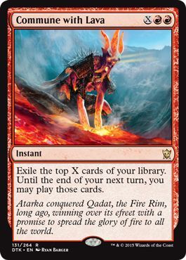 Commune with Lava 131 264 Dragons of Tarkir Singles Commune with Lava 131 264 Dragons of Tarkir Singles