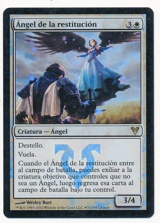 Spanish Restoration Angel Angel de la restitucion AVR Launch Foil Promo Spanish Restoration Angel Angel de la restitucion AVR Launch Foil Promo