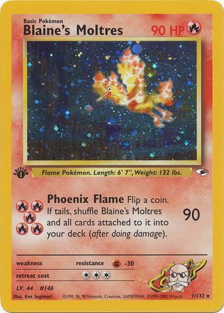 Image result for blaine's moltres 1st edition