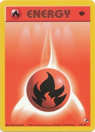 Details about   Fire Energy 128/132 1st Edition Gym Heroes Near Mint
