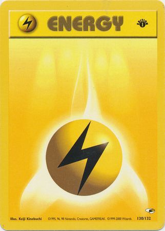 Lightning Energy 130 132 Common 1st Edition Gym Heroes 1st Edition Singles Lightning Energy 130 132 Common 1st Edition Gym Heroes 1st Edition Singles