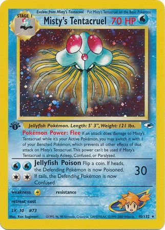Misty s Tentacruel 10 132 Holo 1st Edition Gym Heroes 1st Edition Singles Misty s Tentacruel 10 132 Holo 1st Edition Gym Heroes 1st Edition Singles