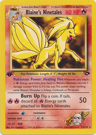 Brock's on sale Ninetales 1st Edition NM