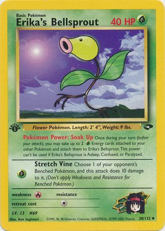 Erika s Bellsprout 38 132 Uncommon 1st Edition Gym Challenge 1st Edition Singles Erika s Bellsprout 38 132 Uncommon 1st Edition Gym Challenge 1st Edition Singles