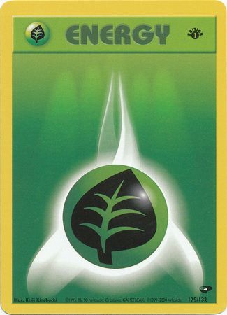 Grass Energy 129 132 Common 1st Edition Gym Challenge 1st Edition Singles Grass Energy 129 132 Common 1st Edition Gym Challenge 1st Edition Singles