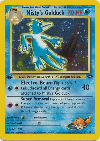 Misty s Golduck 12 132 Holo 1st Edition Gym Challenge 1st Edition Singles Misty s Golduck 12 132 Holo 1st Edition Gym Challenge 1st Edition Singles