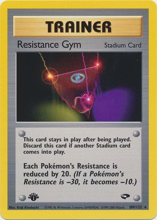 Resistance Gym 109 132 Rare 1st Edition Gym Challenge 1st Edition Singles Resistance Gym 109 132 Rare 1st Edition Gym Challenge 1st Edition Singles