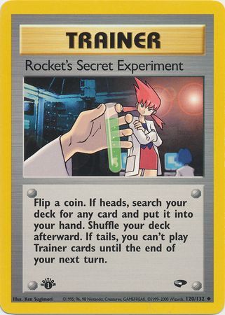 Rocket s Secret Experiment 120 132 Uncommon 1st Edition Gym Challenge 1st Edition Singles Rocket s Secret Experiment 120 132 Uncommon 1st Edition Gym Challenge 1st Edition Singles