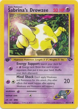 Sabrina's Drowzee - 95/132 - Common 1st Edition