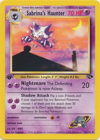 Sabrina s Haunter 55 132 Uncommon 1st Edition Sabrina s Haunter 55 132 Uncommon 1st Edition