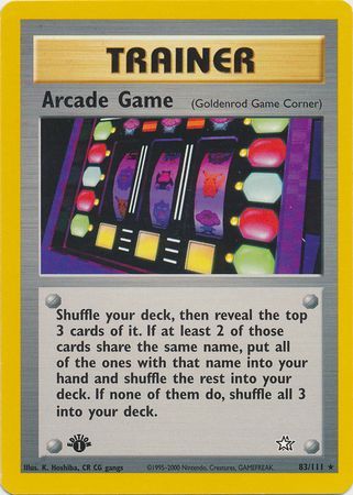 Arcade Game 83 111 Rare 1st Edition Arcade Game 83 111 Rare 1st Edition