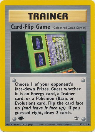 Card Flip Game 92 111 Uncommon 1st Edition Card Flip Game 92 111 Uncommon 1st Edition