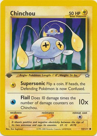 Chinchou 55 111 Common 1st Edition Neo Genesis 1st Edition Singles Chinchou 55 111 Common 1st Edition Neo Genesis 1st Edition Singles