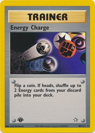 Energy Charge 85 111 Rare 1st Edition Neo Genesis 1st Edition Singles