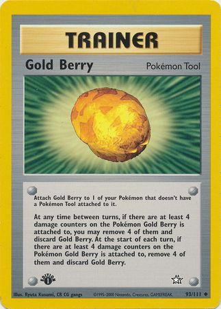 Pokemon BERRY 99/111 1st Edition Neo Genesis MINT 