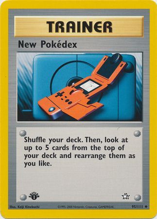 New Pokedex 95 111 Uncommon 1st Edition New Pokedex 95 111 Uncommon 1st Edition
