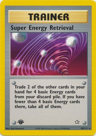 Super Energy Retrieval 89 111 Rare 1st Edition Super Energy Retrieval 89 111 Rare 1st Edition