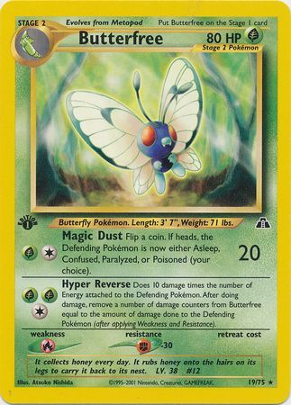 NM 1st edition COMPLETE Pokemon JUNGLE 32-Card Uncommon/Common Set/64 Butterfree 