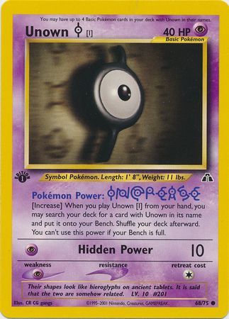 Unown [I] (68/75) [Neo Discovery 1st Edition]