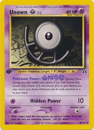 Unown (U) - Unseen Forces - Pokemon