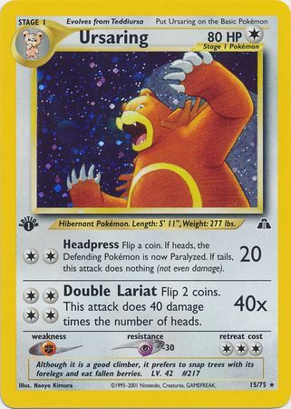 Ursaring - 15/75 - Holo 1st Edition