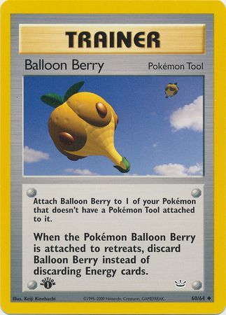 Balloon Berry 60 64 Uncommon 1st Edition Neo Revelation 1st Edition Singles Balloon Berry 60 64 Uncommon 1st Edition Neo Revelation 1st Edition Singles