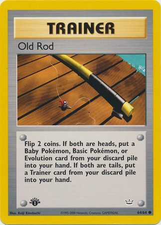 Old Rod 64 64 Common 1st Edition Old Rod 64 64 Common 1st Edition