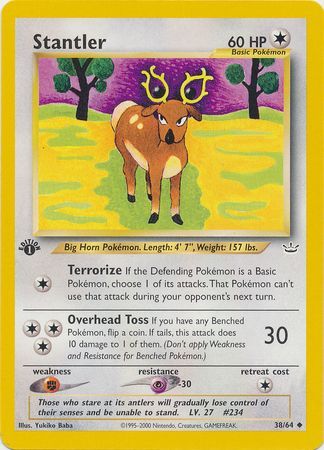 Stantler 38 64 Uncommon 1st Edition Stantler 38 64 Uncommon 1st Edition
