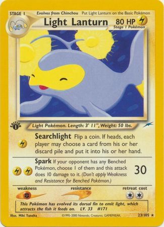 Light Lanturn 23 105 Rare 1st Edition Neo Destiny 1st Edition Singles Light Lanturn 23 105 Rare 1st Edition Neo Destiny 1st Edition Singles