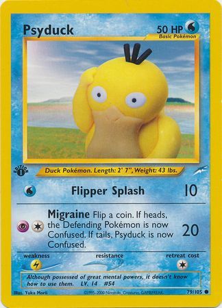 Psyduck 79 105 Common 1st Edition Neo Destiny 1st Edition Singles Psyduck 79 105 Common 1st Edition Neo Destiny 1st Edition Singles