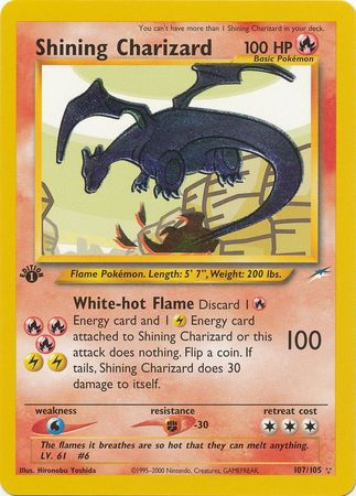 Shining Charizard Triple Star 107105 Holo 1st Edition