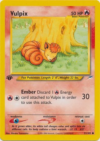 Vulpix 91 105 Common 1st Edition Neo Destiny 1st Edition Singles Vulpix 91 105 Common 1st Edition Neo Destiny 1st Edition Singles