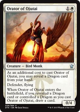 - Dragons of Tarkir 4 x Orator of Ojutai Uncommon 028//264