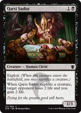Qarsi Sadist 113 264 Dragons of Tarkir Singles Qarsi Sadist 113 264 Dragons of Tarkir Singles