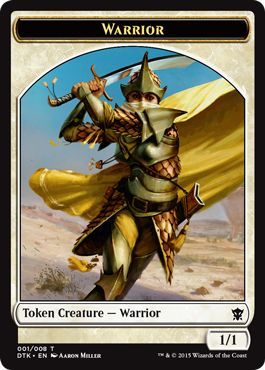 Warrior Token 001 DTK Dragons of Tarkir Singles Warrior Token 001 DTK Dragons of Tarkir Singles