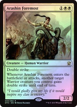 Arashin Foremost 003 264 Foil Dragons of Tarkir Foil Singles Arashin Foremost 003 264 Foil Dragons of Tarkir Foil Singles