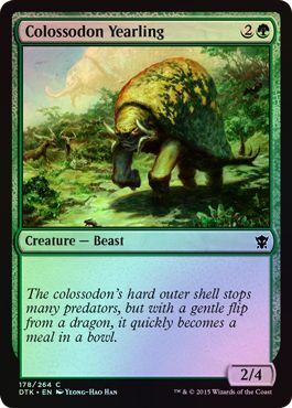 Colossodon Yearling 178 264 Foil Dragons of Tarkir Foil Singles Colossodon Yearling 178 264 Foil Dragons of Tarkir Foil Singles