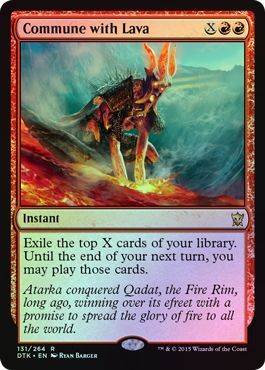Commune with Lava Foil 131 264 Dragons of Tarkir Foil Singles Commune with Lava Foil 131 264 Dragons of Tarkir Foil Singles