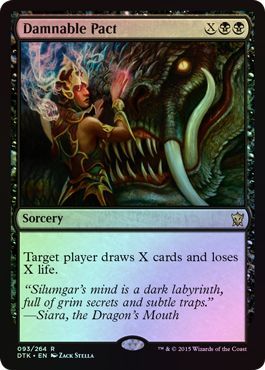 Damnable Pact 093 264 Foil Dragons of Tarkir Foil Singles Damnable Pact 093 264 Foil Dragons of Tarkir Foil Singles