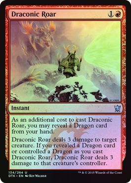 Draconic Roar 134 264 Foil Dragons of Tarkir Foil Singles Draconic Roar 134 264 Foil Dragons of Tarkir Foil Singles