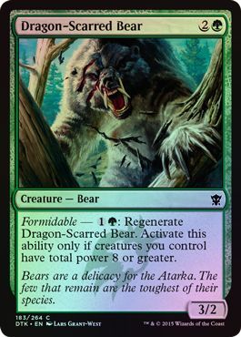 Dragon Scarred Bear 183 264 Foil Dragon Scarred Bear 183 264 Foil