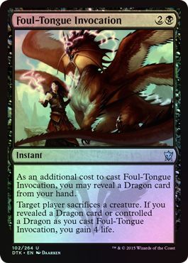 Foul Tongue Invocation Foil 102 264 Foul Tongue Invocation Foil 102 264