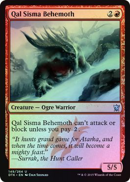 Qal Sisma Behemoth 149 264 Foil Dragons of Tarkir Foil Singles Qal Sisma Behemoth 149 264 Foil Dragons of Tarkir Foil Singles