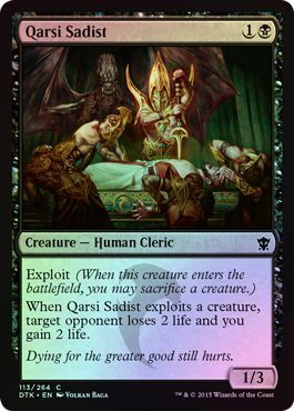 Qarsi Sadist 113 264 Foil Dragons of Tarkir Foil Singles Qarsi Sadist 113 264 Foil Dragons of Tarkir Foil Singles