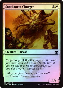 Sandstorm Charger 034 264 Foil Dragons of Tarkir Foil Singles Sandstorm Charger 034 264 Foil Dragons of Tarkir Foil Singles